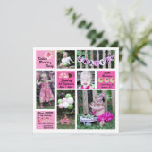 Ladybug Birthday Invitation Kaart (Staand voorkant)