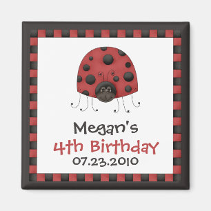 Ladybug ・ Birthday Invitation Magnet Magneet