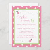 Ladybug Birthday Kaart (Voorkant / Achterkant)