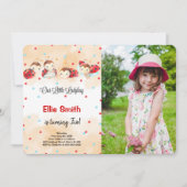 Ladybug Birthday Photo Invitation (Devant)
