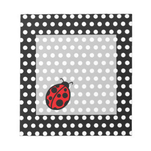 Ladybug Black Polka Dot Notitieblok