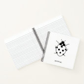 Ladybug Black + White Journal 8.5" X 8'5" Notitieboek (Binnen)