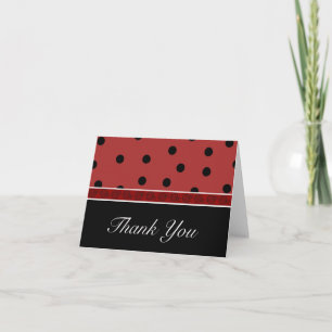 Ladybug Blank Dank je wel Bedankkaart