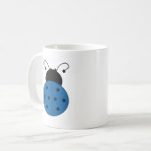 Ladybug blauw koffiemok (Voorkant links)