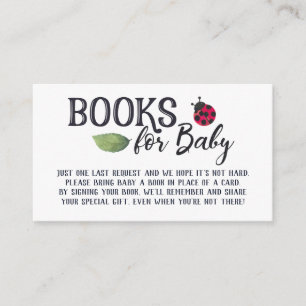 Ladybug Books for Baby Enclosure Card Informatiekaartje