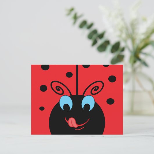 Ladybug Briefkaart (Staand voorkant)