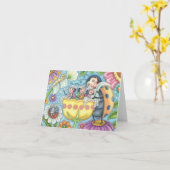 Ladybug Bubblebath LADYBUG FAMILIE BLANCO NOOT KAA Kaart (Gele Bloem)