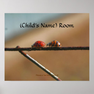 Ladybug Buddies Kids Room Poster mur personnalisé