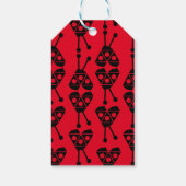 Ladybug Bug Insecte Geometrical Birthday Party Red Cadeaulabel (Achterkant)