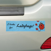Ladybug-Bumpersticker Bumpersticker (Op auto)
