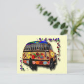 Ladybug Bus Briefkaart (Staand voorkant)