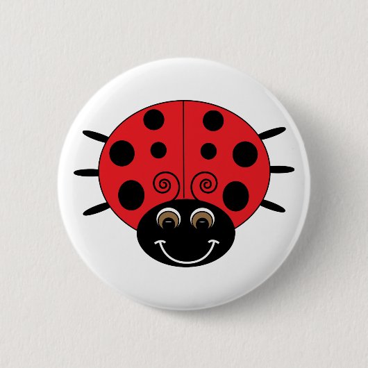 Ladybug-Button Ronde Button 5,7 Cm (Voorkant)