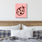 Ladybug Canvas Art Print (Insitu (Slaapkamer))