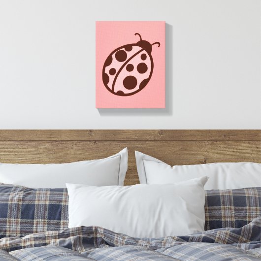 Ladybug Canvas Art Print (Insitu (Slaapkamer))
