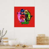 Ladybug & Cat Noir | Lucky & Charming Poster (Keuken)