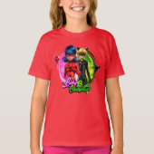 Ladybug & Cat Noir | Lucky & Charming T-shirt (Voorkant)