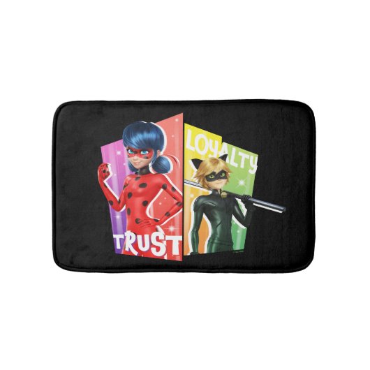 Ladybug & Cat Noir | Vertrouwen en loyaliteit Badmat (Voorkant)