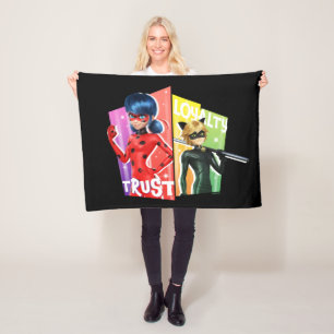 Ladybug & Cat Noir Vertrouwen en loyaliteit Fleece Deken