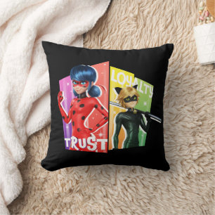 Ladybug & Cat Noir Vertrouwen en loyaliteit Kussen