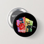 Ladybug & Cat Noir | Vertrouwen en loyaliteit Ronde Button 5,7 Cm (Voorkant /achterkant)