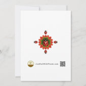 Ladybug Christmas Party Kaart (Achterkant)