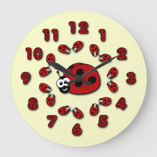 Ladybug Clock Grote Klok (Voorkant)