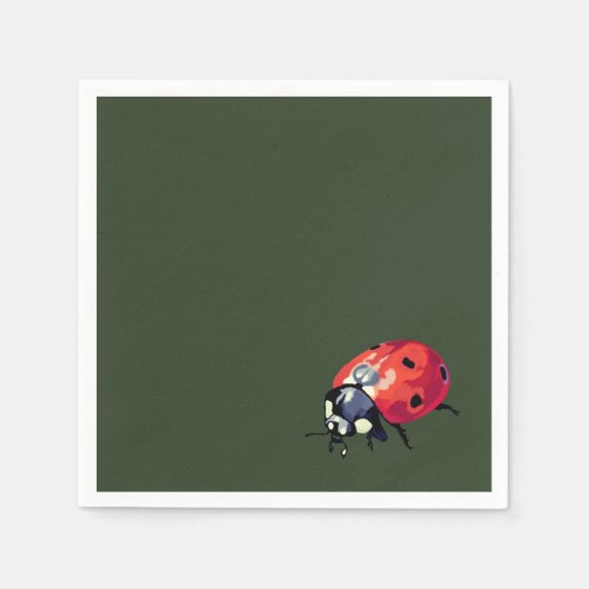 Ladybug Cocktail Papieren servetten (Voorkant)