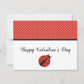 Ladybug coeur la carte de la Saint Valentin (Devant)