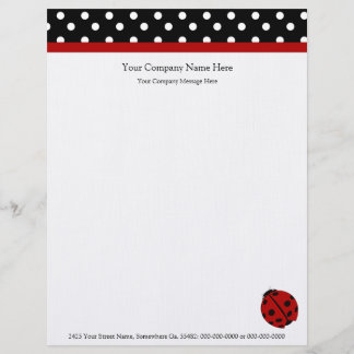 Ladybug Company Letterhead Briefhoofd Ontwerp