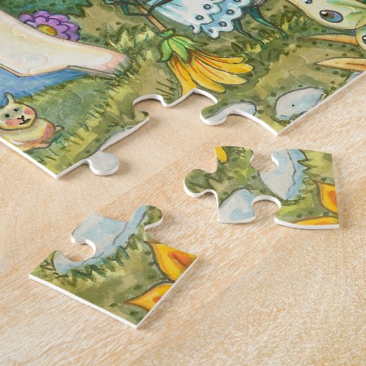 Ladybug Cottage Interlocking PUZZLE (Côté)