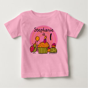 Ladybug Cupcake  Birthday T-shirt