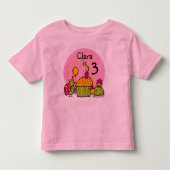Ladybug Cupcake Birthday T-shirt (Voorkant)