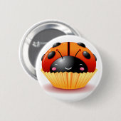 Ladybug Cupcake Button (Voorkant /achterkant)