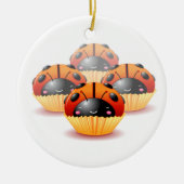 Ladybug Cupcakes Ornament (Voorkant)
