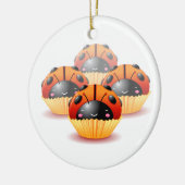 Ladybug Cupcakes Ornament (Links)