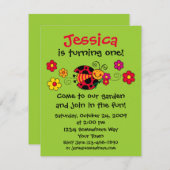 Ladybug Cute as a Bug Custom Invision Kaart (Voorkant / Achterkant)