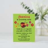 Ladybug Cute As Bug Custom Invitation (Debout devant)