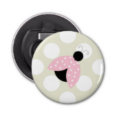 Ladybug, Cute Ladybug, Roze Ladybug, Ladybird Button Flesopener (Voorkant)