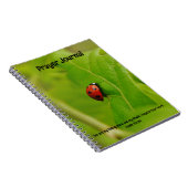 Ladybug dans la Bible Feuille Verse Prayer Journal (Côté Droit)