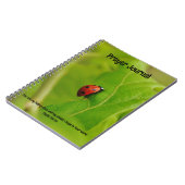 Ladybug dans la Bible Feuille Verse Prayer Journal (Côté gauche)