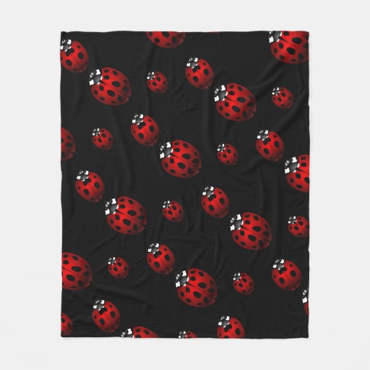 Ladybug Deken Leuke Ladybird Fleece Deken (Voorkant)