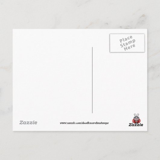 Ladybug denking van uw Briefkaart (Achterkant)