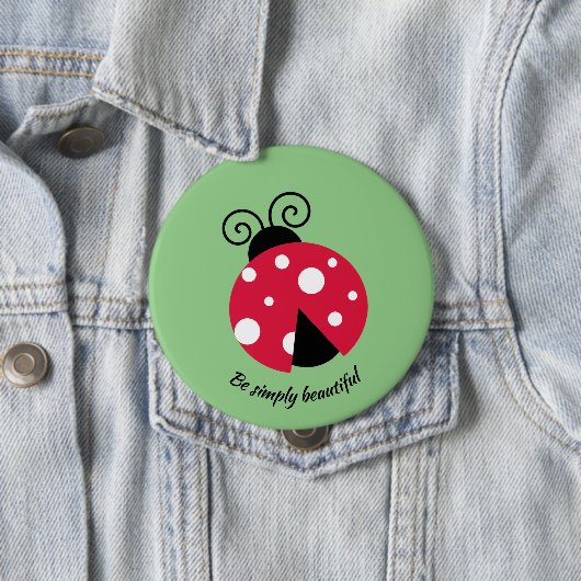 Ladybug Design Button (In situ)