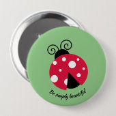 Ladybug Design Button (Voorkant /achterkant)