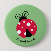 Ladybug Design Button (Voorkant)