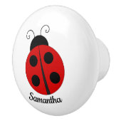 Ladybug Design Ceramic Knob. Keramische Knop (Rechts)