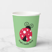 Ladybug Design Paper Cups Papieren Bekers (Achterkant)