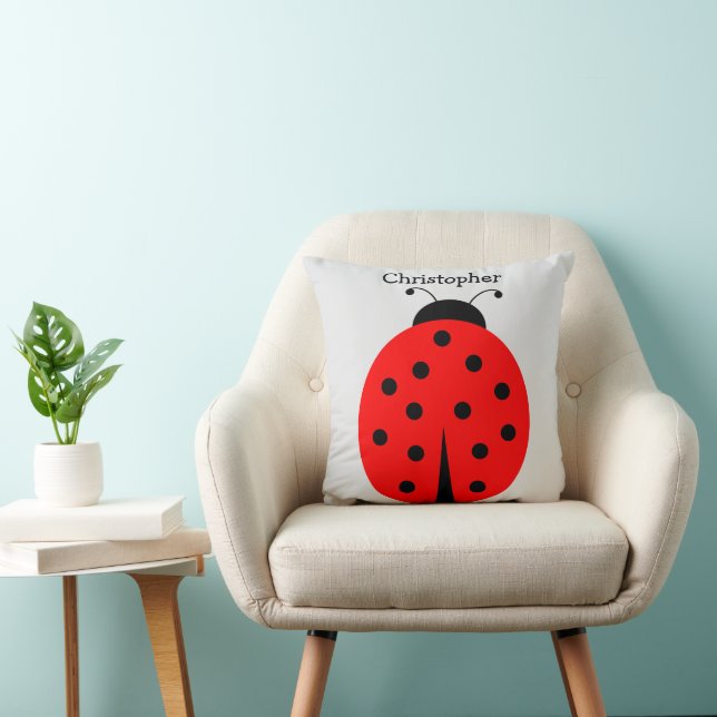 Ladybug Design Personalised Kussen (Stoel)