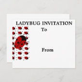 Ladybug Dot Briefpapier Kaart (Voorkant / Achterkant)