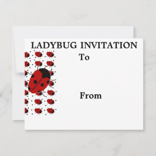 Ladybug Dot Briefpapier Kaart